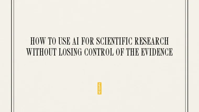 A researcher checking original evidence while using AI as a research assistant