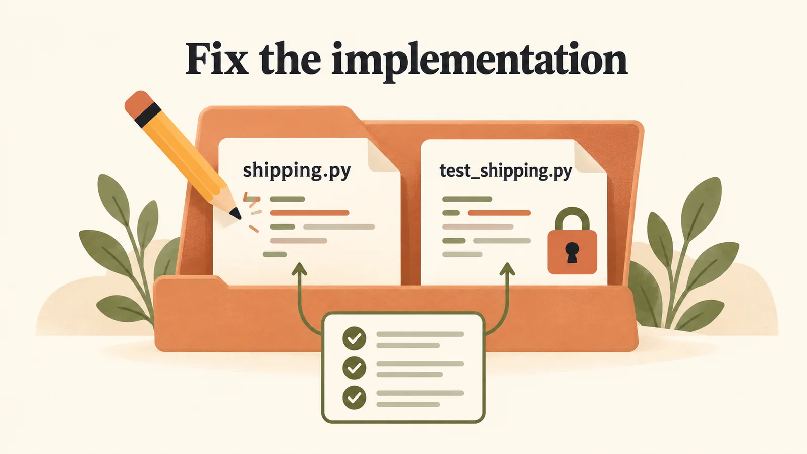 Fix shipping.py while keeping the existing tests unchanged.