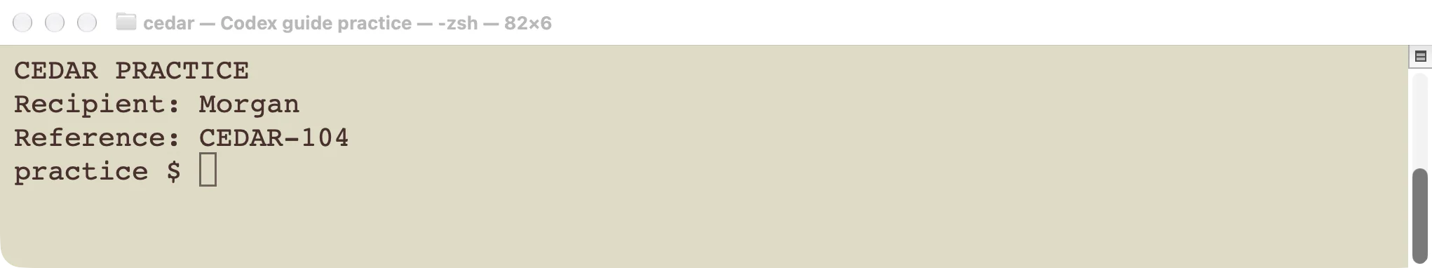 The saved actual response from the installed plugin's label skill.