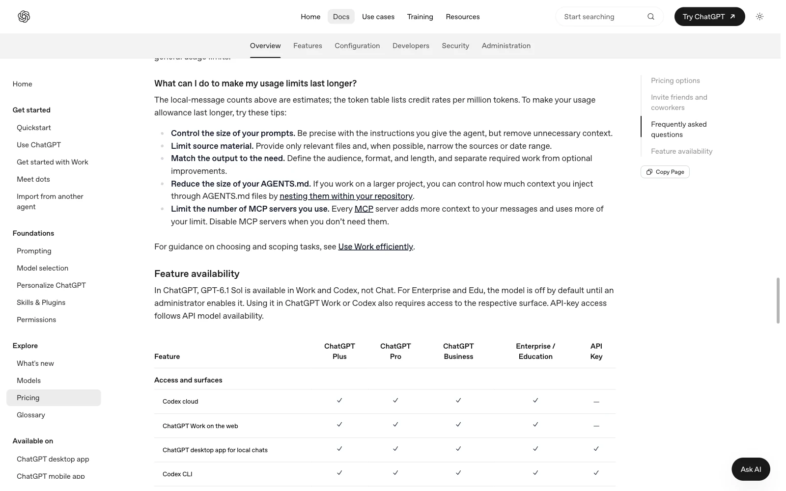 OpenAI's guidance recommends narrower source material and a clear output request to reduce unnecessary work.